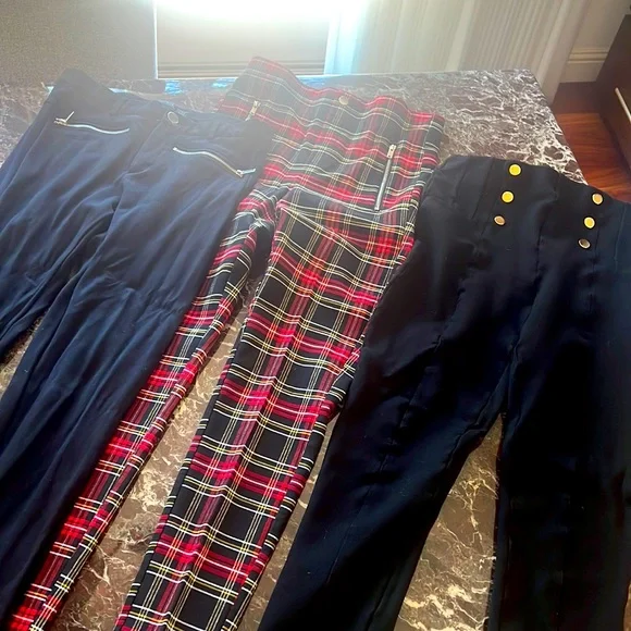 Zara Pants Jumpsuits Zara Leggings Bundle Set Of Three Size